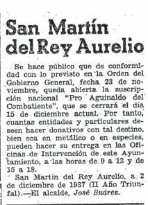 "La Nueva España", 12 de Diciembre de 1937